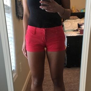 Red Hurley Cuffed Shorts